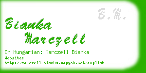 bianka marczell business card